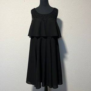 Torrid black chiffon dress
